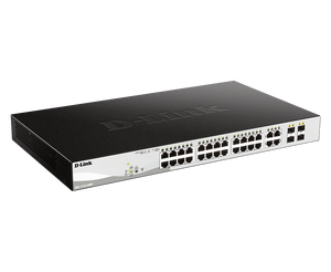 Commutateur PoE intelligent géré Gigabit <span class=keywords><strong>D</strong></span>-<span class=keywords><strong>Link</strong></span> DGS-1210-28MP 28 <span class=keywords><strong>ports</strong></span> 2 Gbps 500M avec capacité de commutation, <span class=keywords><strong>24</strong></span> <span class=keywords><strong>ports</strong></span> PoE (370W) et 4 <span class=keywords><strong>ports</strong></span> combo SFP - Product Image 2