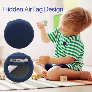 Mini Pin Holder para niños Funda de silicona para Airtags Alfileres DE SEGURIDAD GPS Tracker Case Ancianos Oculto Interior Ropa Pin para <span class=keywords><strong>Airtag</strong></span> - Product Image 5