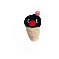 Nouveau Zhuoyou SA-151 Pingu Flash Porte-clés en peluche pingouin mignon en forme de cornet de crème glacée, rembourré de coton PP, avec boucle pour sac, pour les 5-7 ans