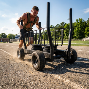 Chariot de fitness à résistance à 8 vitesses, type poussoir, avec fonction de traction par corde, pour entraînement en salle de sport commerciale, vente en gros à faible MOQ - Product Image 4