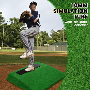 Vente en gros usine <span class=keywords><strong>NAJA</strong></span> DZ098 – Monture de lanceur de baseball/softball portable et durable en PE, 76x76cm, avec logo personnalisé, équipement de terrain - Product Image 5
