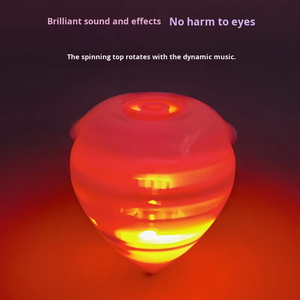 Jouet Gyroscope en Plastique Fraise Lumineuse Anti-Stress pour les 14 Ans et Plus Unisexe Petite Cadeau de Maternelle Lumière Nocturne Musicale - Product Image 4