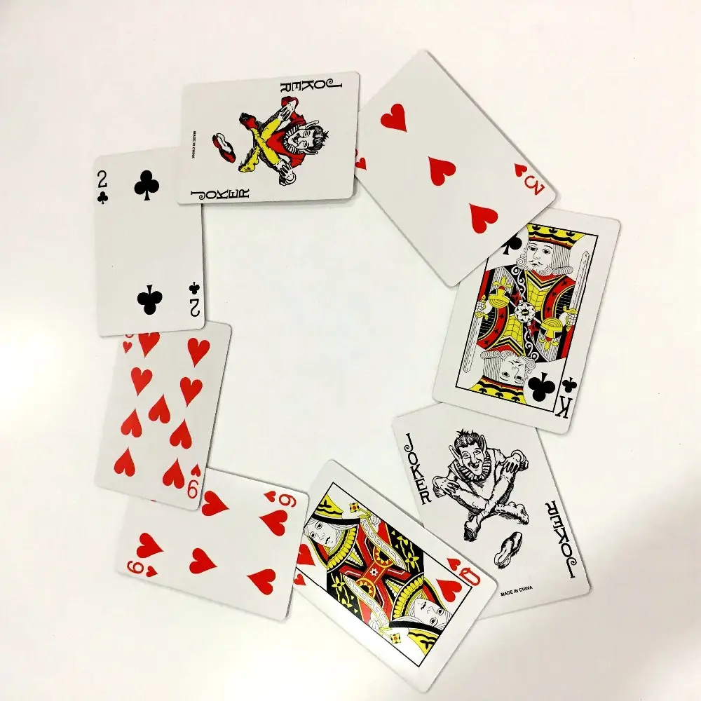 Senfutong-Juego de cartas de póker para parejas, juego de cartas de póker de juego Vintage española, 1000 mazos para tarjetas de papel y 1000 tarjetas de plástico
