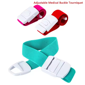 Tourniquet tactique manuel portable en caoutchouc élastique souple avec boucle en plastique ABS injecté pour arrêter les saignements en extérieur - Product Image 5