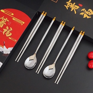 <span class=keywords><strong>Palillos</strong></span> chinos de acero inoxidable, Grado Alimenticio, <span class=keywords><strong>para</strong></span> Festival, regalo, recuerdos, 304 - Product Image 3