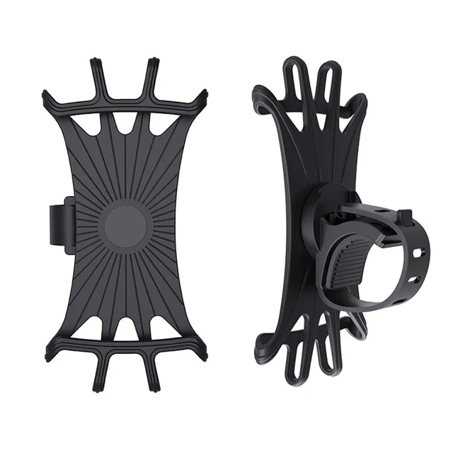 Universal Motorcycle Bicycle Cell Phone Mount Stable 360 Rotation Silicone Bike Phone Holder X Grip Phone Mount