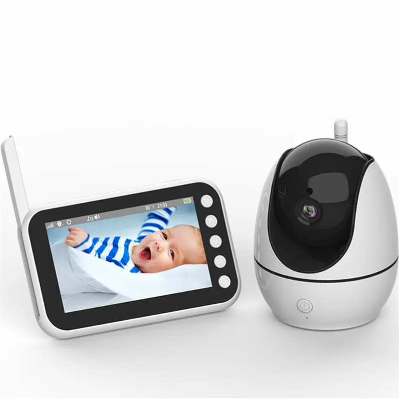 new baby monitor 4.5 inch 720P night vision smart wholesale wireless baby sleep sound monitor with PTZ camera Babyfoon ABM200