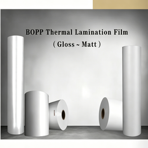 Película de Laminación BOPP Pre-revestida con EVA, Mate, Anti-rayaduras, Rollo de Laminación Térmica para Impresión y Embalaje - Product Image 1