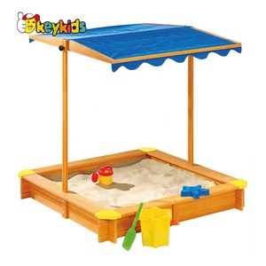Aire de jeux extérieure pour enfants, <span class=keywords><strong>bac</strong></span> à <span class=keywords><strong>sable</strong></span> en <span class=keywords><strong>bois</strong></span> avec couvercle W01D257 - Product Image 6
