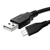 Câble de charge et de données Micro USB 2.0 USB-A 0,3/0,5/1/1,5/1,8/3/5M, conducteur en cuivre pur, écologique, avec gaine en PVC