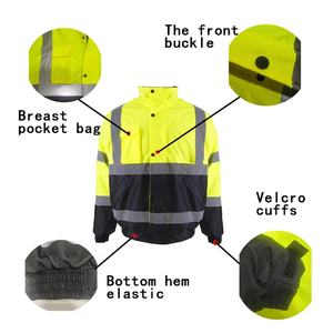 Sudadera Térmica Reflectante ANSI Clase 2 con Capucha Desmontable, Sudadera de Seguridad de Alta Visibilidad - Product Image 6