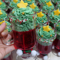 Weihnachts-Gelwachskerze Neuartig Geformte Duftkerze Weihnachtsbaum-Thema Sojawachskerze für Heimdekoration Festtagsgeschenk