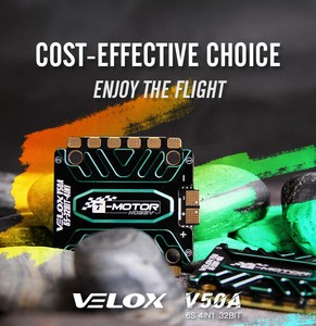 T-MOTOR Velox V50A 4in1 Stable T4 02 3S 4S 5S 6S 12V 24V ESC สำหรับควอดคอปเตอร์ ยูเอวี แข่งขัน ขายส่ง - Product Image 5