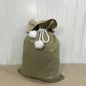 Sacos de Papá Noel de sublimación con cordón de alta calidad en blanco <span class=keywords><strong>2023</strong></span> para personalizar sacos de Navidad - Product Image 4