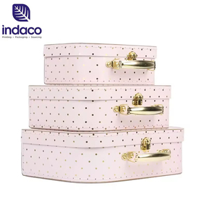 Maleta Decorativa de Cartón con Forma de Maleta de Juguete, Caja de Embalaje para Ropa de Bebé, Maleta de Cartón con Asa - Product Image 3