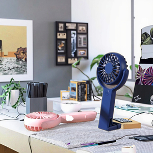 Wholesale Private Model Holding a Fan. Popular USB Desktop <b>Folding</b> High-power Small Fan for Outdoor Portability. Gift. - Product Image 6
