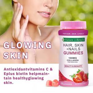 OEM/ODM Halal vitamina biotina integratore di collagene Gummies capelli unghie per adulti nutriente integratori per le donne incinte appena nate - Product Image 4