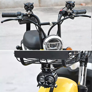 Phare antibrouillard LED pour moto Owl Design, nouveau design bicolore, 20W, avec indice <span class=keywords><strong>de</strong></span> protection IP67 et ajustement universel - Product Image 6