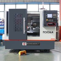 Tour CNC automatique TCK36A 3 axes lit oblique tour CNC pas cher métal Mini tour CNC prix de la machine