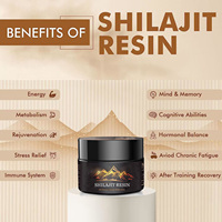 Résine de Shilajit Ausreson en vrac, supplément énergétique, acide fulvique, biologique, naturel, 1 kg, 30 g, 50 g, résine de Shilajit pure de l'Himalaya