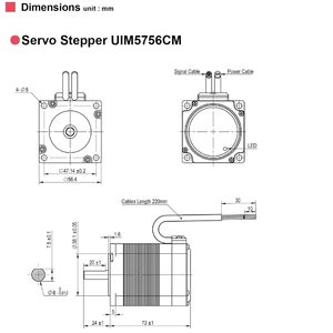 ยูโรบอท UIM5756CM เซอร์โวมอเตอร์สเต็ปเปอร์ 24-48VDC 2.8A NEMA 23 พร้อมตัวเข้ารหัสควบคุมแบบวงปิด - Product Image 4