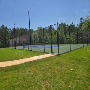 Grillage <span class=keywords><strong>en</strong></span> fil métallique galvanisé et enduit <span class=keywords><strong>de</strong></span> PVC, écologique et durable, pour clôtures <span class=keywords><strong>de</strong></span> terrains <span class=keywords><strong>de</strong></span> football, <span class=keywords><strong>de</strong></span> basketball et <span class=keywords><strong>de</strong></span> tennis - Product Image 4