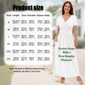 Vestido Maxi Casual de Manga Corta con Cuello en V y Estampado de Flores Polinesias y Aves del Paraíso, Hecho a Medida, en Oferta - Product Image 6