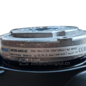 Ebmpapst A4E350-AN02-02 AC ลูกปืน230V 1.4A 165W 1340RPM เครื่องแลกเปลี่ยนความร้อน36CFM คอนเดนเซอร์พัดลมระบายความร้อนตามแนวแกน - Product Image 3