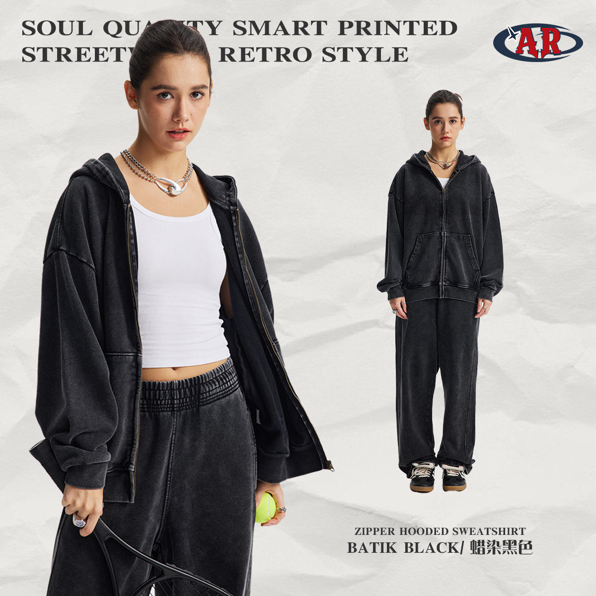 เสื้อสเวตเตอร์ F06-batdy Black