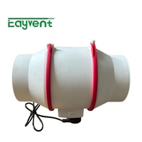 Ventilateur de gaine à flux mixte silencieux à haut débit d'air, ventilateur électrique pour salle de bain, ventilation d'air frais pour salle de bain, sous-sol, grenier, cuisine, 4, 6, 8 pouces