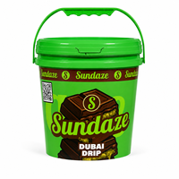 Ember Plastik PP 10L Berkualitas Tinggi untuk Makanan, dengan Tutup, Wadah Es Krim Kosong, Wadah Plastik untuk Dessert, Kemasan Snack