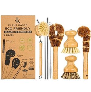 ZZhome Best Seller Mini spazzole per la pulizia di bambù manico in legno Tampico in fibra spazzole da cucina <span class=keywords><strong>Coco</strong></span> Sisal Wash pennelli - Product Image 2