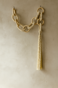 Terre brune inspirée Posemia corde de coton tissée à la main Art déco naturel <span class=keywords><strong>tenture</strong></span> <span class=keywords><strong>murale</strong></span> pour Diwali mariage anniversaire anniversaire - Product Image 6