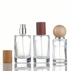 Luxury Matte Black Men's Glass Perfume <b>Bottle</b> 50ml with Pump Sprayer and Screen Printing OEM/ODM USA Mairun Brand - Product Image 1