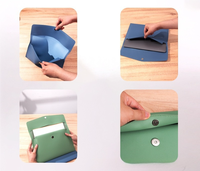 Organisateur de documents A4 en cuir PU, cadeau d'entreprise promotionnel de luxe, fournitures de bureau personnalisées avec logo, faible MOQ