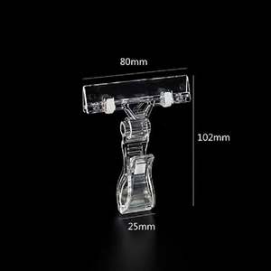 Portaetiquetas de Precio para Estantes de Supermercado, de Plástico/PET Acrílico, Coloridos, con Clips para Exhibición de Precios, Personalizables con Marca - Product Image 2