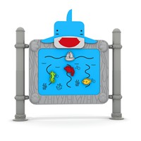 Panneau d'activités d'extérieur pour la motricité fine, jeu éducatif interactif à une rangée pour enfants, pour aires de jeux et parcs