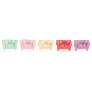 Lanshuo <b>Mini</b> <b>Sofa</b> Dollhouse Furniture Plastic Resin 3D Model Toy For Children Age 8 13 Years Unisex Decor - Product Image 5