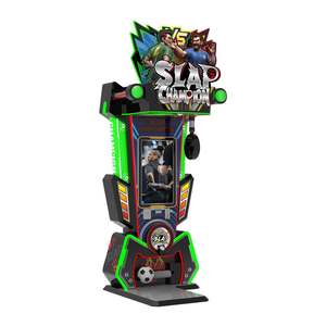 Machine d'arcade de boxe à monnayeur pour un joueur, divertissement interactif avec modes de jeu de frappe et de coup de pied, affichage sur écran - Product Image 3