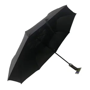 Strong Windproof Large 27 Inch Auto Open 3 Fold Automatic High Quality Advertising Promotion with Custom Logo Golf Umbrella