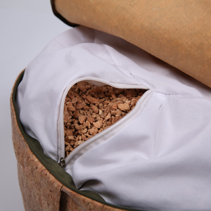 الفلين الطبيعي غطاء التأمل Zafu + حشو الحنطة السوداء الطبيعية Zabuton اليوغا تعزيز التأمل عالية الجودة - Product Image 4