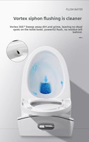 Offre Spéciale : Ensemble WC Monobloc en Céramique avec Siphon en S et Siphon en P pour Salle de Bain - Articles Sanitaires