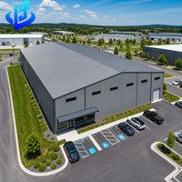Edificio Modular de Acero para Almacenes Industriales con Panel Sándwich y Diseño Moderno para Instalaciones de Logística y Cadena de Suministro