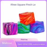 Jouets sensoriels anti-stress Needoh Style en forme de cube à motif marbré, à remontée lente, pour adultes, soulagement de l'anxiété