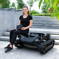 Tondeuse Robot Débroussailleuse Autoportée Chenillée Télécommandée à Vendre, Broyeur à Fléaux pour Herbe
