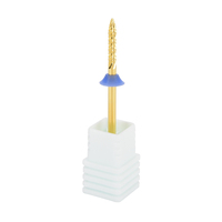Embouts en carbure professionnels pour le nettoyage des ongles, revêtement TiN, compatibles avec les perceuses à ongles portables