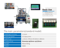 Étiqueteuse à rouleaux Étiqueteuse à rouleaux, l'étiqueteuse manuelle de bouteilles SEMI AUTOMATIQUE peut ajouter le code d'impression