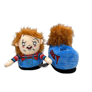 <span class=keywords><strong>Chucky</strong></span> zapatillas de felpa <span class=keywords><strong>Chucky</strong></span> juguete de terror derivado zapatillas de felpa - Product Image 1