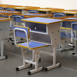 <span class=keywords><strong>Bureau</strong></span> de table en métal réglable en hauteur pour enfants modernes pour l'école et le <span class=keywords><strong>bureau</strong></span> à domicile - Product Image 4