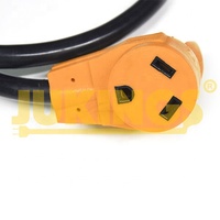 TT-30P TT-30R 30amp RV kabel ekstensi 18 inci PC kabel daya NEMA Female AC Male End SJTW CUL terdaftar untuk Trailer Motorhome